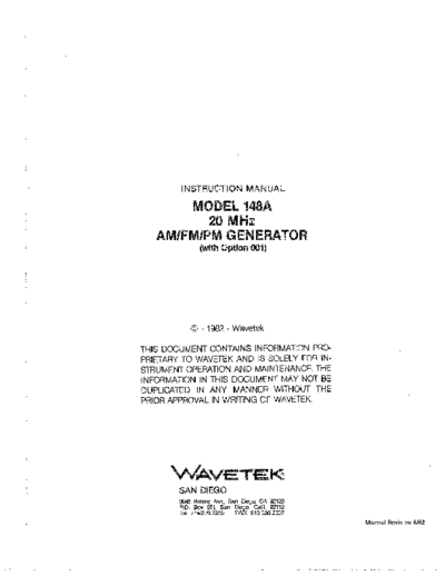 WAV 148A Instruction