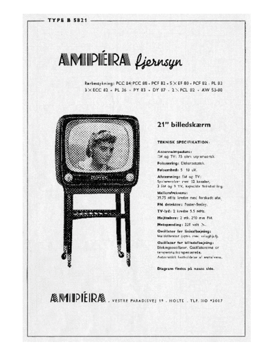 Ampera fjernsyn B 5821