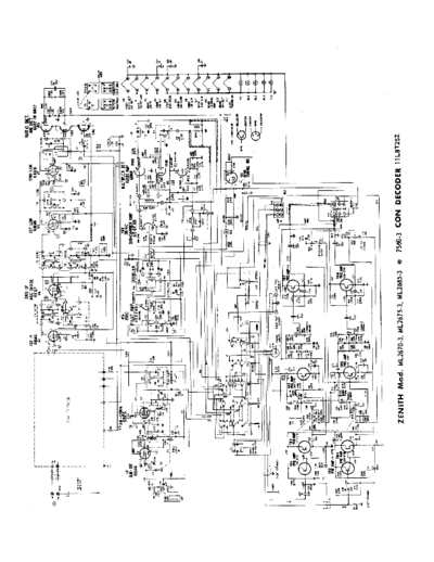 Zenith ML2420-3 ML2670-3 ML2675-3 ML2685-3 ML7580 with Decoder 11L8T252