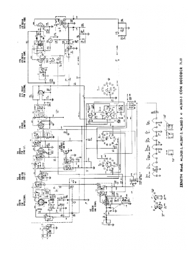 Zenith ML2420-3 ML2601-3 ML2602-3 ML2606-3 with Decoder 7L01