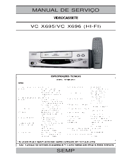 Semp+Toshiba+VCX695,+VCX696