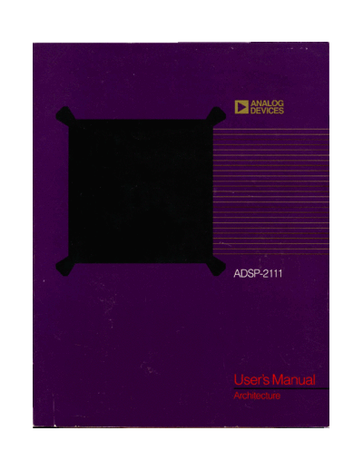 ADSP-2111_Users_Manual_Architecture_Mar90