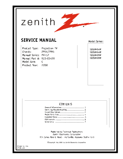 ZENITH IQC50H94W-SM