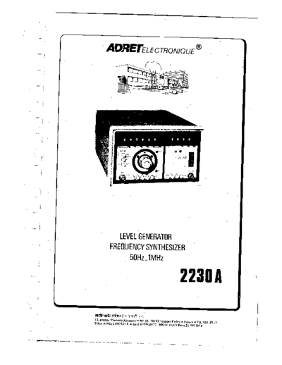 Adret_2230-A_service_manual