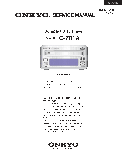 Onkyo-C-701-A-Service-Manual