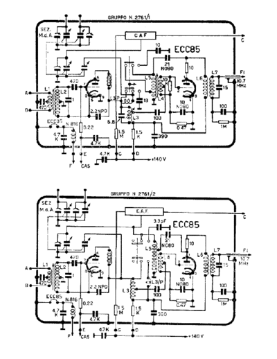 Geloso 2761-1 2761-2 RF Units