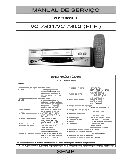Semp+Toshiba+VCX691,+VCX692