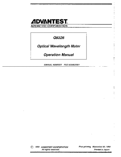 ADV Q8326 Operation