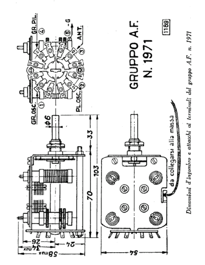 Geloso 1971 RF Unit assembly