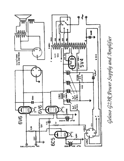 Geloso G23R Power supply and amplifier