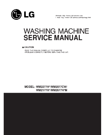 WM2075xx LG Washer Repair Service Manual