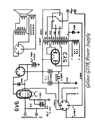 Geloso G22R Power Supply and amplifier