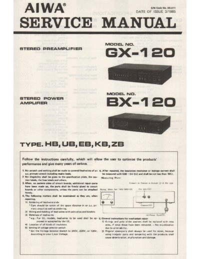 Aiwa-GX-120-Service-Manual