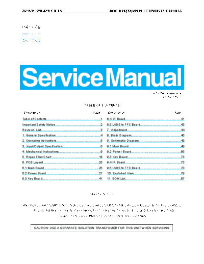 manual_servico_tv_lcd_aoc_d26w931