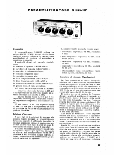 Geloso G233-HF Preamplifier overview