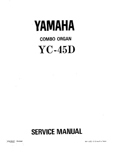 YamahaYC45DServiceManual
