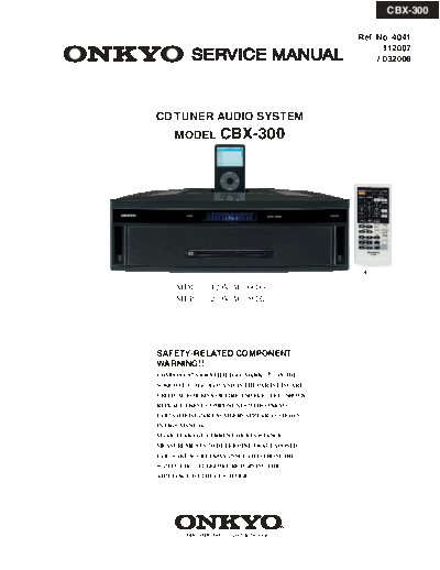 Onkyo-CBX-300-Service-Manual