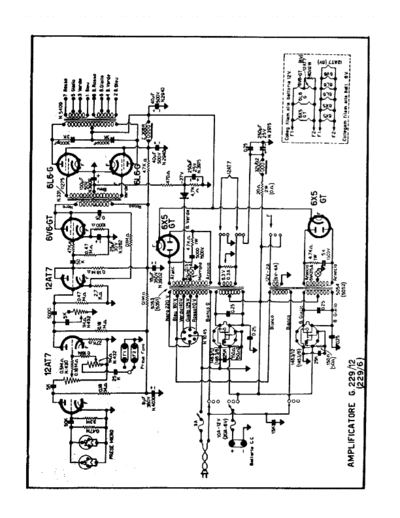 Geloso G229-6 G229-12 Amplifier