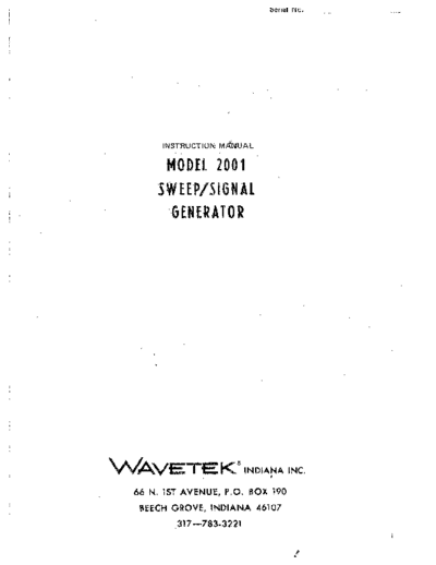 WAV 2001 Instruction