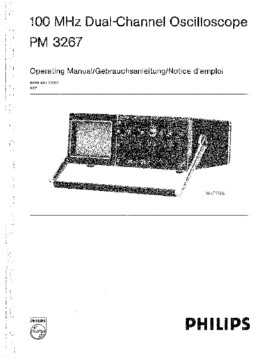 PHILIPS PM 3267 Operating