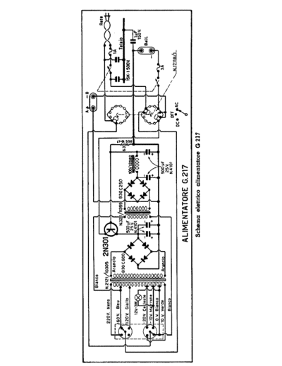 Geloso G217 Power supply