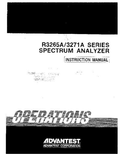 ADV R3265A_252C R3271A Instruction