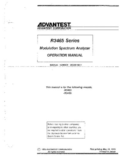 ADV R3463_252C R3465 Series Operation