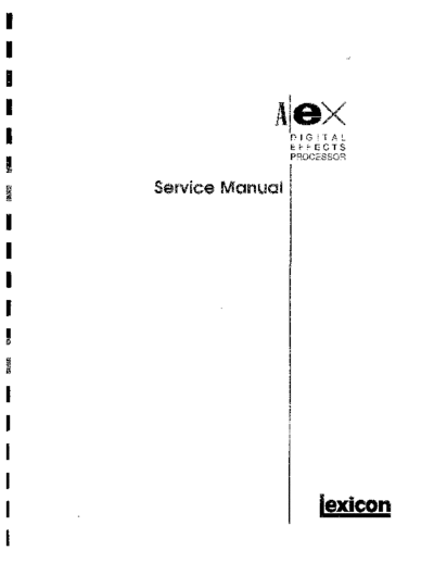 ALEX_SERVICE_MANUAL