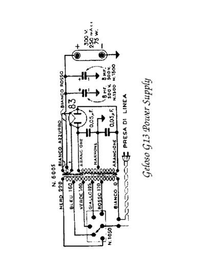 Geloso G13 Power supply