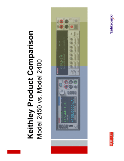Model 2450_vs_2400 Product Comparison
