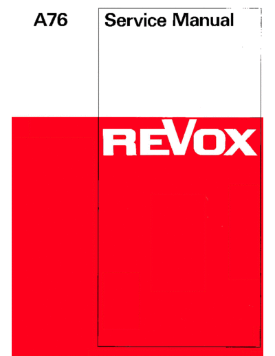 hfe_revox_a76_service