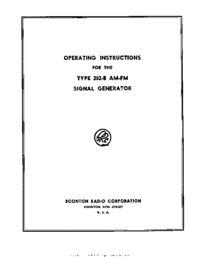 Boonton 202-B AM FM Signal Generator
