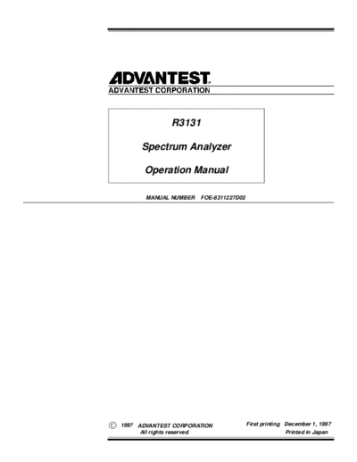 Advantest_R3131_Operation_Manual