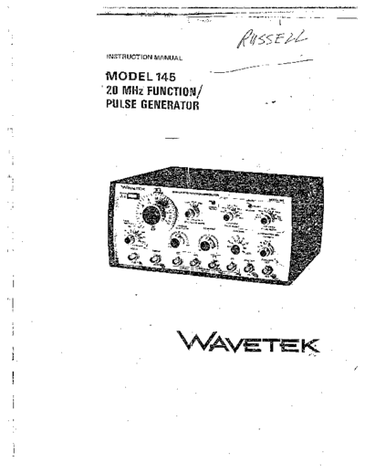 WAV 145 Operation