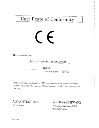 ADV Q8381A 8383 Operation