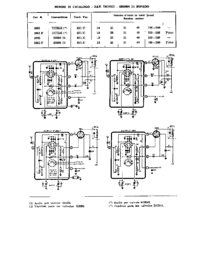 Geloso 2661 2661F 2662 2662F RF Units diagrams and specs