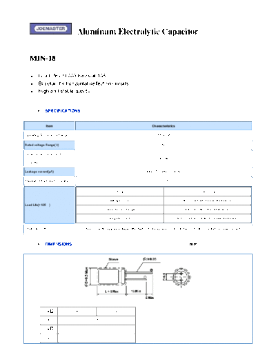 Joemaster [radial] MIN-18 Series