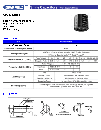 SC [snap-in] CD293 Series