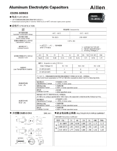 Aillen [snap-in] CD295 Series