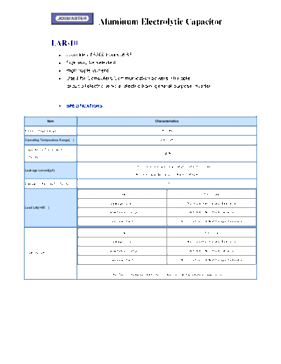 Joemaster [screw-terminal] LAR-10 Series