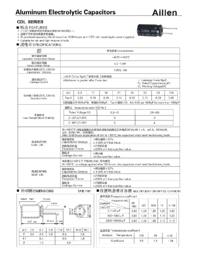 Aillen [radial thru-hole] CDL Series