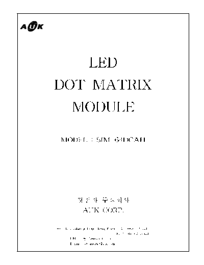 Advantest SIM-65801GD082-1 - LED Matrix Module