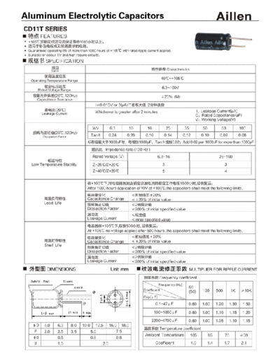 Aillen [radial thru-hole] CD11T Series