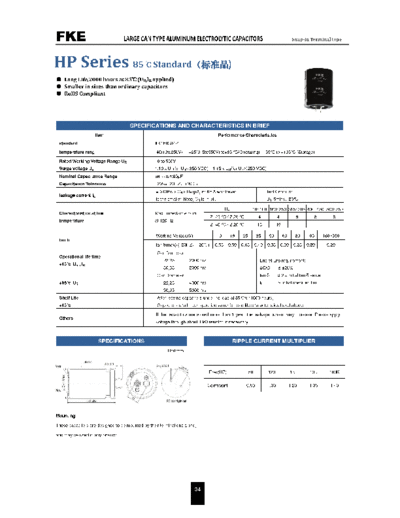FKE [snap-in] HP SERIES Series