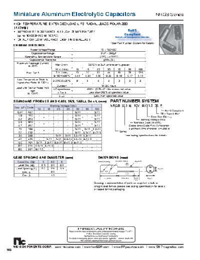 NIC [radial thru-hole] NRGB Series