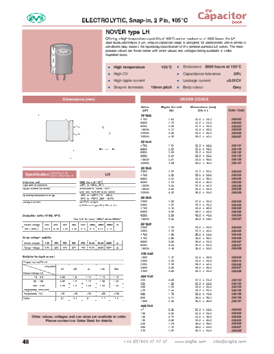 Nover [radial thru-hole] LH Series