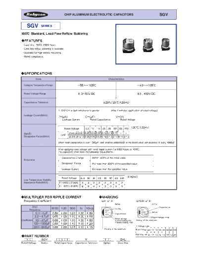 Rubycon [smd] SGV Series