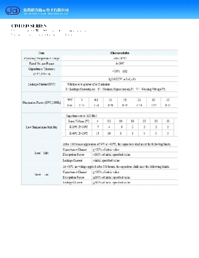 J.d [radial thru-hole] CD11ED Series