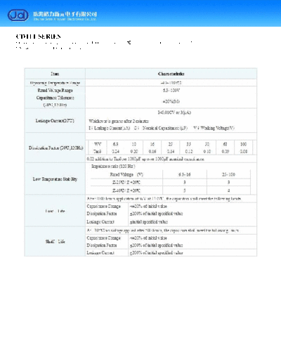 J.d [radial thru-hole] CD11T Series