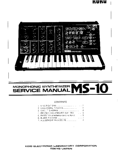 korg ms10 service manual